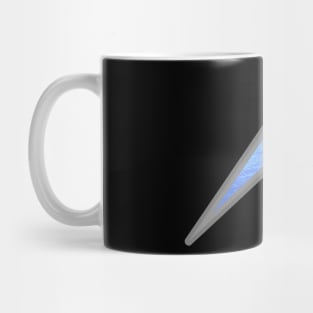 Blue flash. Mug